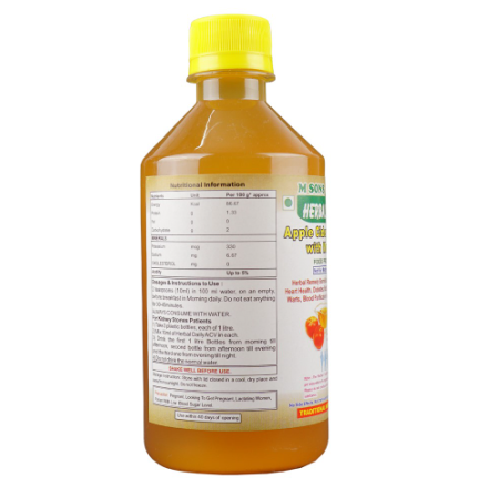 Apple Cider Vinegar With the Mother– Raw, Unfiltered All Natural Ingredients