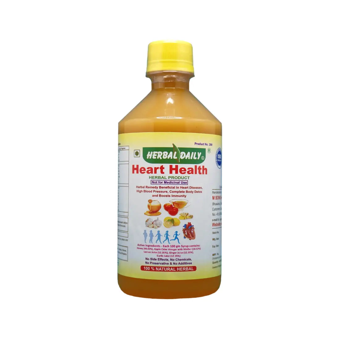 Health Health Syrup Natural Supplement for Heart Blockage & Cardiac Wellness  Lowering Cholesterol Naturally