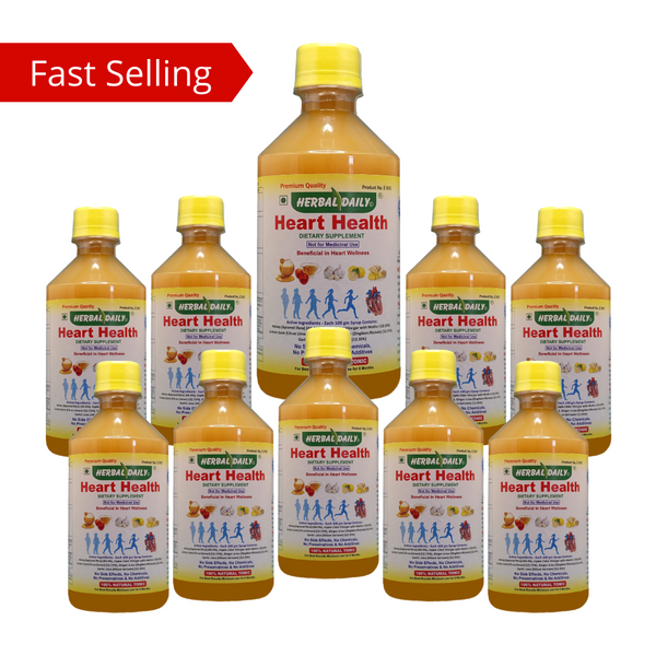 Heart Health Combo of 10 bottles | Natural Supplement for Heart Blockage, and Cholesterol Wellness