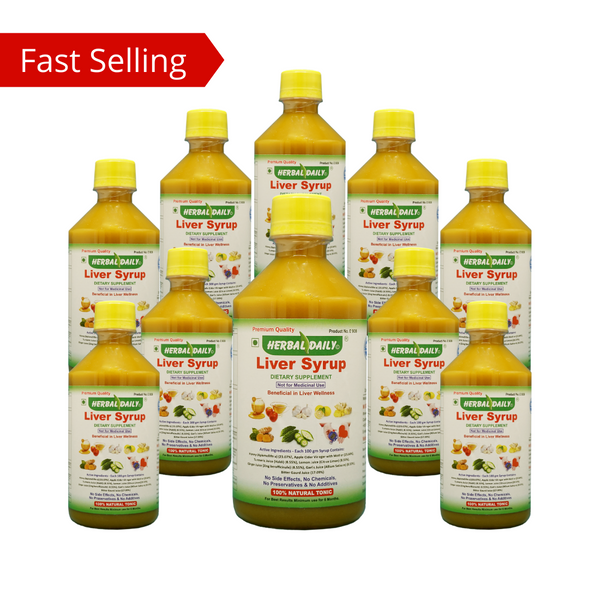 Liver Syrup Combo of 10 bottles | Supports liver cleanse, Body Detox, & digestive system