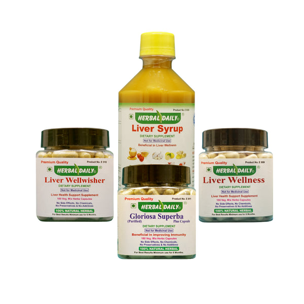 Liver & Immunity Combo beneficial in liver wellness as well as improving immunity, best for liver health problems in USA contain liver syrup, liver wellness, liver wellwisher gloriosa superba capsule for immunity wellness
