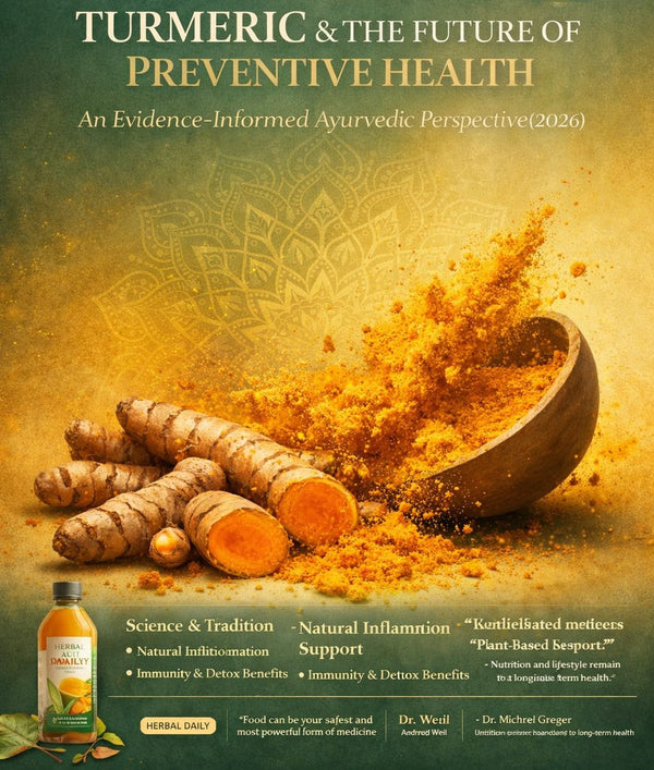 Turmeric in Contemporary Preventive Health: An Evidence-Informed Ayurvedic Perspective