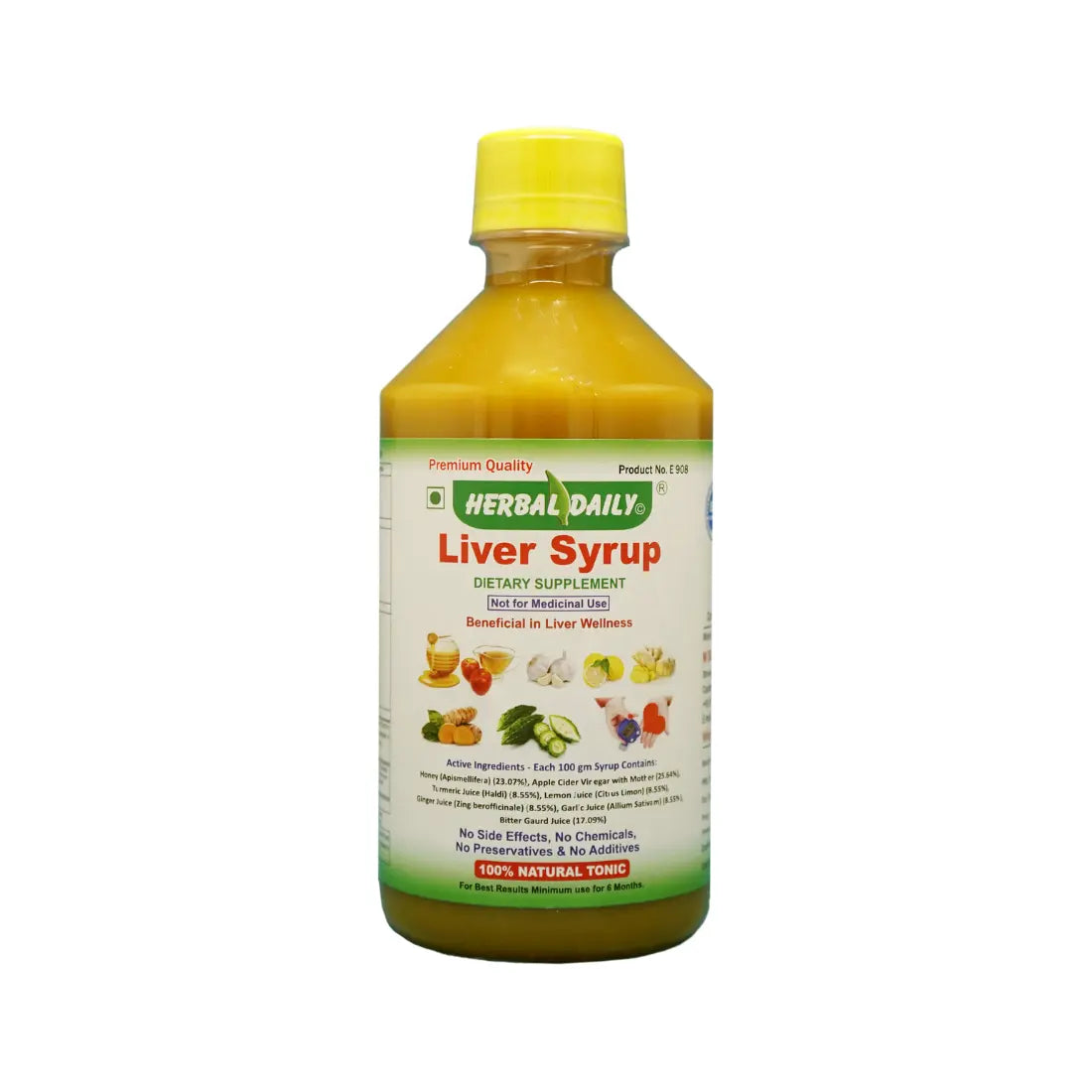 Liver Detox & Wellness Combo Beneficial in Liver Cleanse, Body Detox & Repair | Liver Syrup 400 ml | Liver Wellness, Liver Wellwisher Contains 180 veg. capsule Each