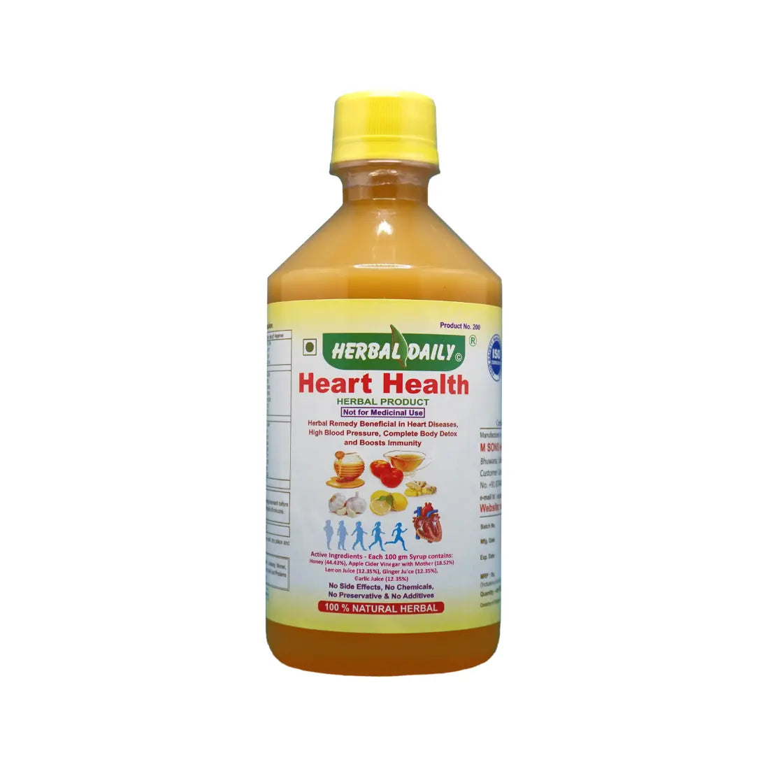 Health Health Syrup Natural Supplement for Heart Blockage & Cardiac Wellness  Lowering Cholesterol Naturally